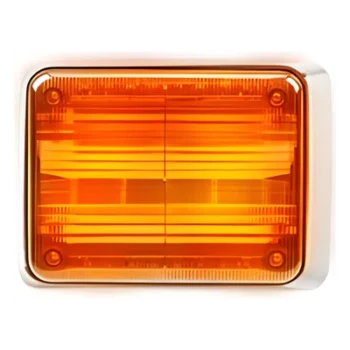 Luz de advertencia Quadraflare LED con flasher integrado y mica de color ámbar