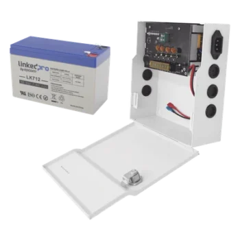 Fuente de Alimentación con Respaldador / 96-264 VCA / 11-15 VCC @ 4 A / Batería AGM 12 VCC 7 Ah / Salida Temporizada 0-45 s / 214.5x200x71 mm