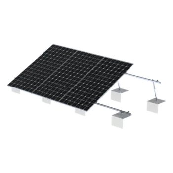 Sistema de Montaje Solar / Aluminio AL6005-T5 / Ángulo Ajustable 10°-30° / Techos Planos / Torque 11-13 Nm / Patas Frontales Ajustables
