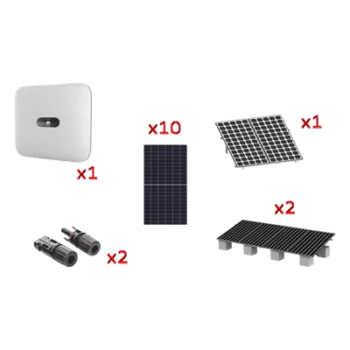Kit Solar de Interconexión / 6 kW / 220 Vca / 10 Paneles de 645 W / Montaje Incluido
