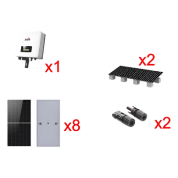 Kit Solar de Interconexión a Red / 5 kW / 220 Vca / 8 Paneles de 645 W / Inversor Monofásico con MPPT / Wi-Fi Integrado / Kit de Montaje Incluido