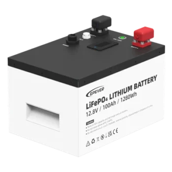 Batería LiFePO4 / 12.8 Vcc / 100 Ah / 1.28 kWh / 6000 Ciclos / IP65 / Pantalla LCD