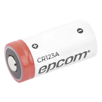 Batería de Litio CR123A / 3V / 1300 mAh / No Recargable / Acero Inoxidable / Operación -40°C a +60°C