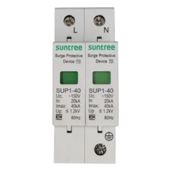 Supresor de Picos Transitorios / 230 Vca / 2 Polos / Tiempo de Respuesta <20 ns / Clase II / Riel DIN 35 mm / -40°C a +80°C