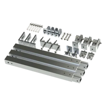 Caja de accesorios de aluminio anodizado / Montaje techo / Arreglo 1x2 / Inclinación 20-45° / Resistencia viento 136 km/h