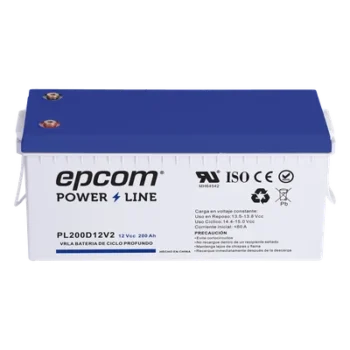 Batería de Respaldo AGM / 12 VCC / 200 Ah / Ciclo Profundo / Terminales T5 / Certificación UL