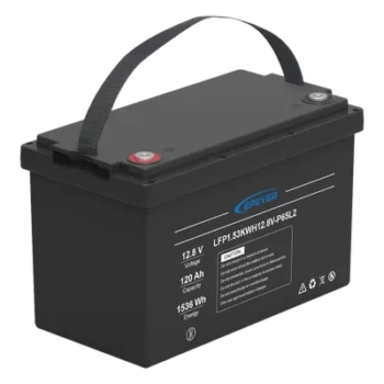 Batería LiFePO4 Ciclo Profundo / 12.8 Vcc / 120 Ah / 1.53 kWh / IP65 / 4000 Ciclos / Serie-Paralelo hasta 4 Unidades