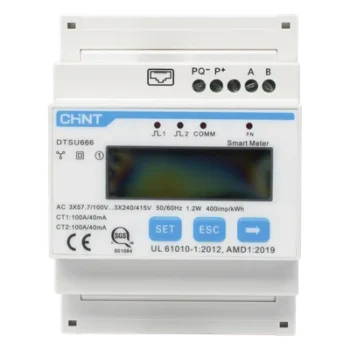 Medidor de Energía Inteligente / Monitoreo con TC Externos 100 A / Inyección Cero / Integración Cloud / Compatible con Microinversores