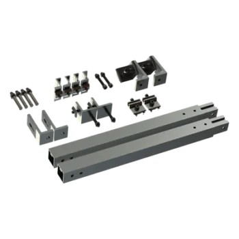 Caja de accesorios de aluminio anodizado / Arreglo 1x4 / Inclinación 20-45° / Resistencia viento 136 km/h / 21.3 kg