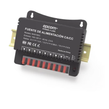Fuente de Poder / 8 Canales / Salida Ajustable 12/13.5/15 Vcc / 4 A por Canal / 48 W / Montaje en Pared