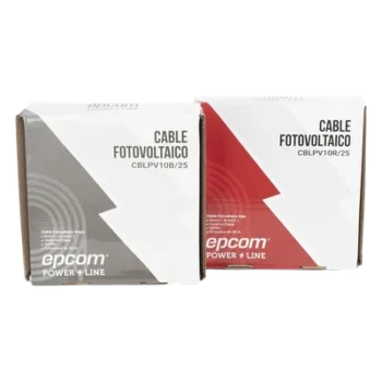 Kit Cable Fotovoltaico / 2 Rollos 25 m (82 ft) / 10 AWG 6 mm² / 1000/2000 V / -40°C a 120°C / Rojo/Negro