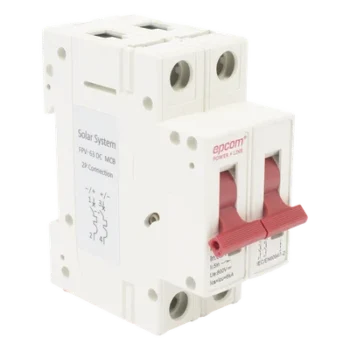 Protector Térmico 2P / 63 A / 800 Vcc / Curva C / 6 kA / Riel DIN / Fotovoltaico