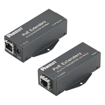 Extensor PoE/PoE+ / 10/100 Mbps / Alcance 610 m (2000 ft) / Cat5e o Cat6 / IEEE 802.3af/at / -40°C a 70°C