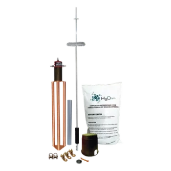 Kit de Pararrayos Dipolo Corona / Ángulo de Protección 72° / Mástil 1.2 m (3.9 ft) / Electrodo 45 A / Accesorios Completos de Instalación