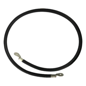 Cable para Baterías / Calibre 2 AWG / 1 m (3.3 ft) / Terminales de Ojo Doble / Aislante PVC Resistente a UV / Negro
