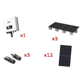 Kit Solar Interconexión / 12 Módulos 645 W / Inversor 7 kW / 220 Vca / Eficiencia 98.4% / WiFi / Protección Tipo III