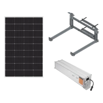 Kit Solar / 180W Panel / 1280 Wh LiFePO4 / 12/24 Vcc Regulable / IP67 / Poste 6' a 8'