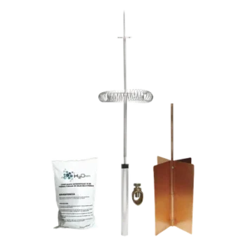 Kit de Protección Contra Rayos / Ángulo de Protección 72° / Mástil 1.2 m (3.9 ft) / Electrodo Rehilete / Mejorador de Suelo 11 kg / Instalación en Poste o Torre