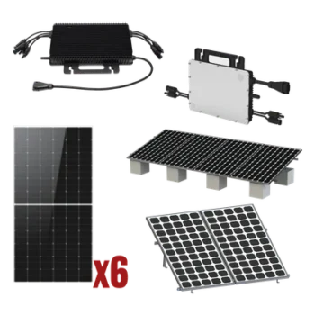 Kit Solar Interconexión / 3kW / 220Vca / Microinversores / 6 Paneles 645W / Montaje Completo