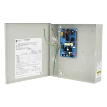 Fuente de Alimentación / Salida Seleccionable 12 VDC @ 4 A o 24 VDC @ 3 A / 96.6 W / Entrada 115 VCA / Cargador de Batería Integrado / Regulación Electrónica