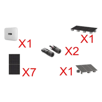 Kit Solar Interconexión / 4 kW / 220 Vca / 7 Módulos 645 W / Montaje Incluido