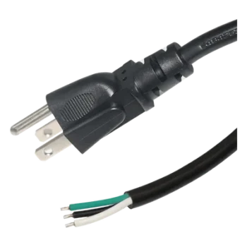 Cable de Alimentación AC / 120-240 Vca / 1.8 m (5.91 ft) / 3 Fases / 18 AWG / Clavija Tipo B / Puntas Libres