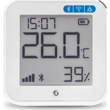 Sensor Ambiental IoT / Monitoreo de Temperatura y Humedad / Wi-Fi 802.11 b/g/n / Bluetooth 4.2 / Alimentación Dual Batería o USB-C