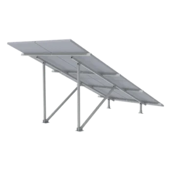 Montaje para Panel Solar / Arreglo 2x2 / Riel 5 de 2700 mm / Módulos 30-35 mm / Viento 151 km/h (93.8 mph) / Inclinación 25°