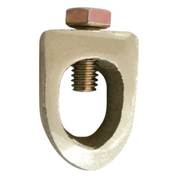 Conector Varilla-Cable / Bronce 100% / Tornillo Acero Inoxidable / Varilla 5/8-3/4 in (16-19 mm) / Cable 4-1/0 AWG / 3.5 x 2.5 x 1.2 cm