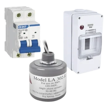 Kit de Centro de Carga CA / 400 Vca / 40 A / 2 Polos / Supresor de Picos / 1312 pies