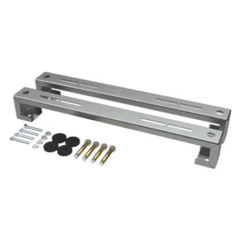 Base para Unidad Externa Minisplit / Capacidad 1 a 3 Toneladas / Ajustable en Altura y Ángulo / Acero Galvanizado y Aluminio / Sistema Antivibraciones