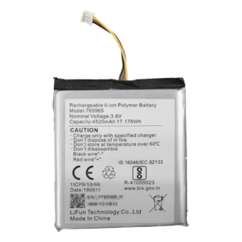 Batería de Respaldo para Alarma / 4520 mAh / Peso 80 g / Perfil 8 mm / Compatible AX PRO e Híbrido