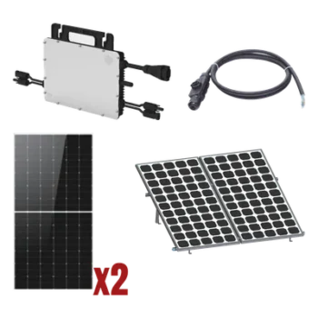 Kit Solar Interconexión / 1kW 220Vca / Microinversores / 2 Módulos 645W / Montaje Incluido