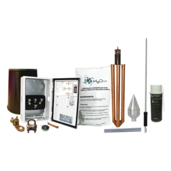 Kit Pararrayo / Protección 160 m (524.9 ft) de Diámetro / Punta Acero Inoxidable / Mástil 1.2 m (3.9 ft) / Sistema de Disipación con Mejorador de Suelo 11 kg / Magnetoactivo