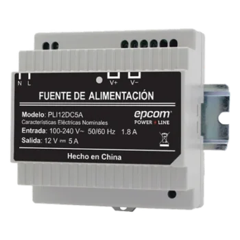 Fuente Industrial / Entrada 100-240 VCA / Salida 11.2-14.2 VCC / 5 A / Eficiencia >83% / -20°C a 45°C / 97x87x54.5 mm