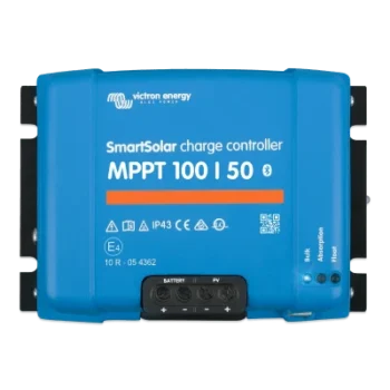 Controlador de Carga Solar MPPT / 50A / 100V PV / 12-24V Auto / IP43 / Sin Ventilador / Bluetooth Integrado