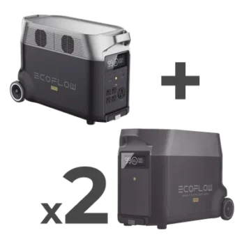 Estación de Energía Portátil / 3600 Wh LFP / 5 Salidas CA 3600 W (7200 W Pico) / 2 USB-C 200 W / Carga Solar 1600 W / Wi-Fi y Bluetooth / Expandible hasta 10.8 kWh