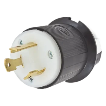Clavija Industrial con Bloqueo de Media Vuelta / 30 A 125 V CA / 2 Polos 3 Hilos / NEMA L5-30P / 2.75 in (0.23 ft) Alto