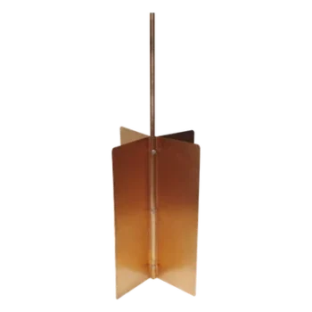 Electrodo de Tierra Tipo Rehilete / Diseño Cruceta Cobre / Fosa 50x50x80 cm (1.6x1.6x2.6 ft) / Acabado Cobrizado Terzo / Norma NOM-001-SEDE-2012