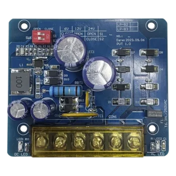 Fuente Tipo Tarjeta / Salida Seleccionable 6/12/24 Vcc / 1.5 A Continuo / Entrada 16-24 Vca / Protección Térmica y Cortocircuito