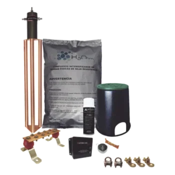 Kit de Tierra Física / Electrodo Magnetoactivo 45 A / Resistencia < 2 Ohm / Supresor de Picos SOHO / Instalación Permanente 20 Años