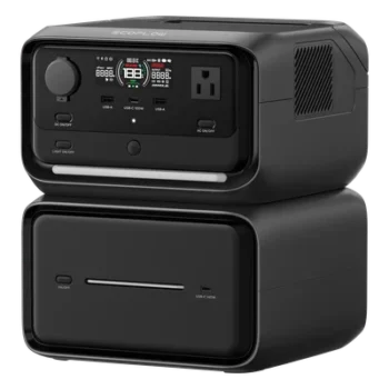 Estación de Energía Portátil / 858 Wh / Salida AC Dual 300 W (550 W Pico) / USB-C PD 100 W / Carga Solar 110 W / Wi-Fi y Bluetooth / Batería LFP