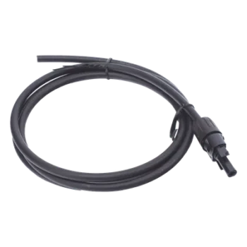 Cable Fotovoltaico / 1.5 m (4.9 ft) / 10 AWG / MC4-H Macho / Negro / Doble Aislamiento