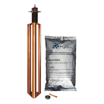 Kit de Puesta a Tierra / 100 A / Electrodo Cobre Electrolítico / Filtro LCR 1/2" / Compuesto H2Ohm / Resistencia <2 ohm