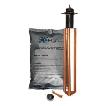 Electrodo de Puesta a Tierra / 30 A / Resistencia < 2 Ω / Filtro LCR / Compuesto H2Ohm / Brújula y Nivel Integrados