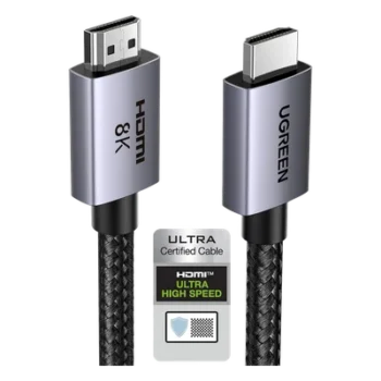 Cable HDMI 2.1 / 8K@60Hz / 4K@240Hz / 48 Gbps / 3 m (9.8 ft) / eARC / HDR10+ / Nylon Trenzado / Aluminio
