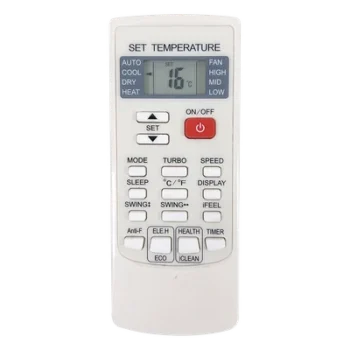 Control Remoto para Minisplit / Display Iluminado / Rango 16°C a 32°C / Funciones iFeel, Timer, Sleep, Oscilación / 54 x 10 x 134 mm