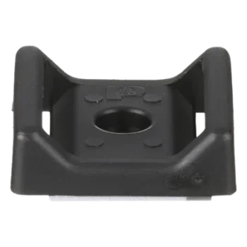 Sujetador para Cable con Adhesivo / 28.5 x 28.5 mm (1.12 x 1.12 in) / Nylon 6.6 / Interior / Paquete 100 pz