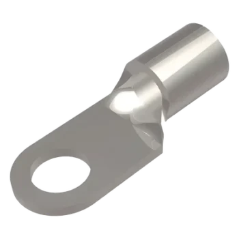 Terminal de Anillo / 6 AWG / Tornillo 5/16" (8 mm) / 600 V / Cobre Estañado / Barril Largo