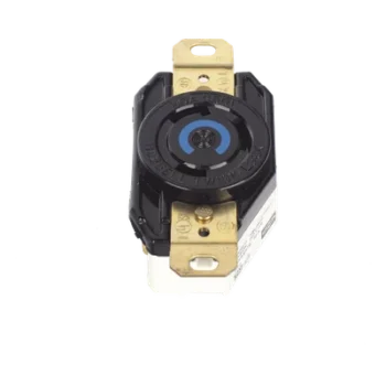 Receptáculo Industrial de Media Vuelta / 30 A / 250 V CA / 2 Polos 3 Hilos / NEMA L6-30R / IP20 / Montaje a Pared